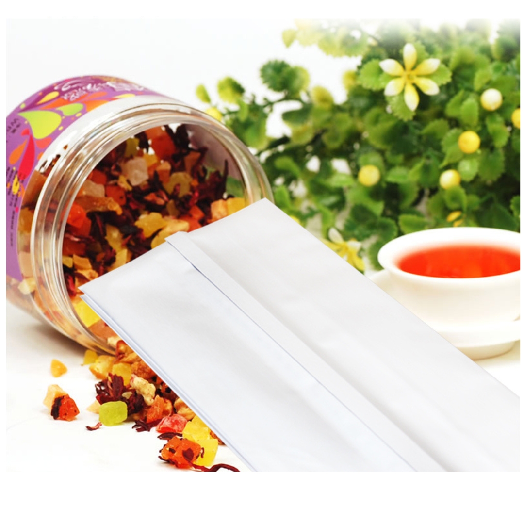 ซองฟอยล์ 4.7 x 12 นิ้ว + พับข้าง 2.5 นิ้ว (11 ซม.*30 ซม.+ พับข้าง 6 ซม.) จำนวน 50 ใบ สำหรับแพ็คชากาแฟ 500 กรัม รหัส 0805