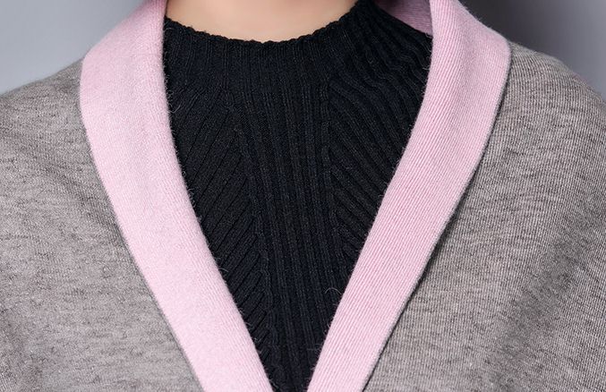 PreOrderเสื้อผ้าคนอ้วน - เสื้อคลุมกันหนาว ไฮโซ หรู ๆ สี : เทา / ดำ / แดง / ฟ้า