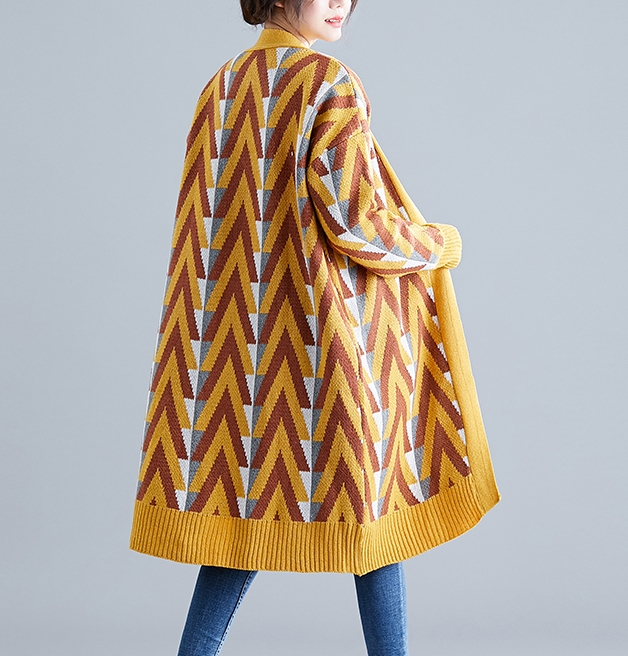 CO-006 ไหมพรมยาว ลายสวย ๆ สีเขียว / เหลือง