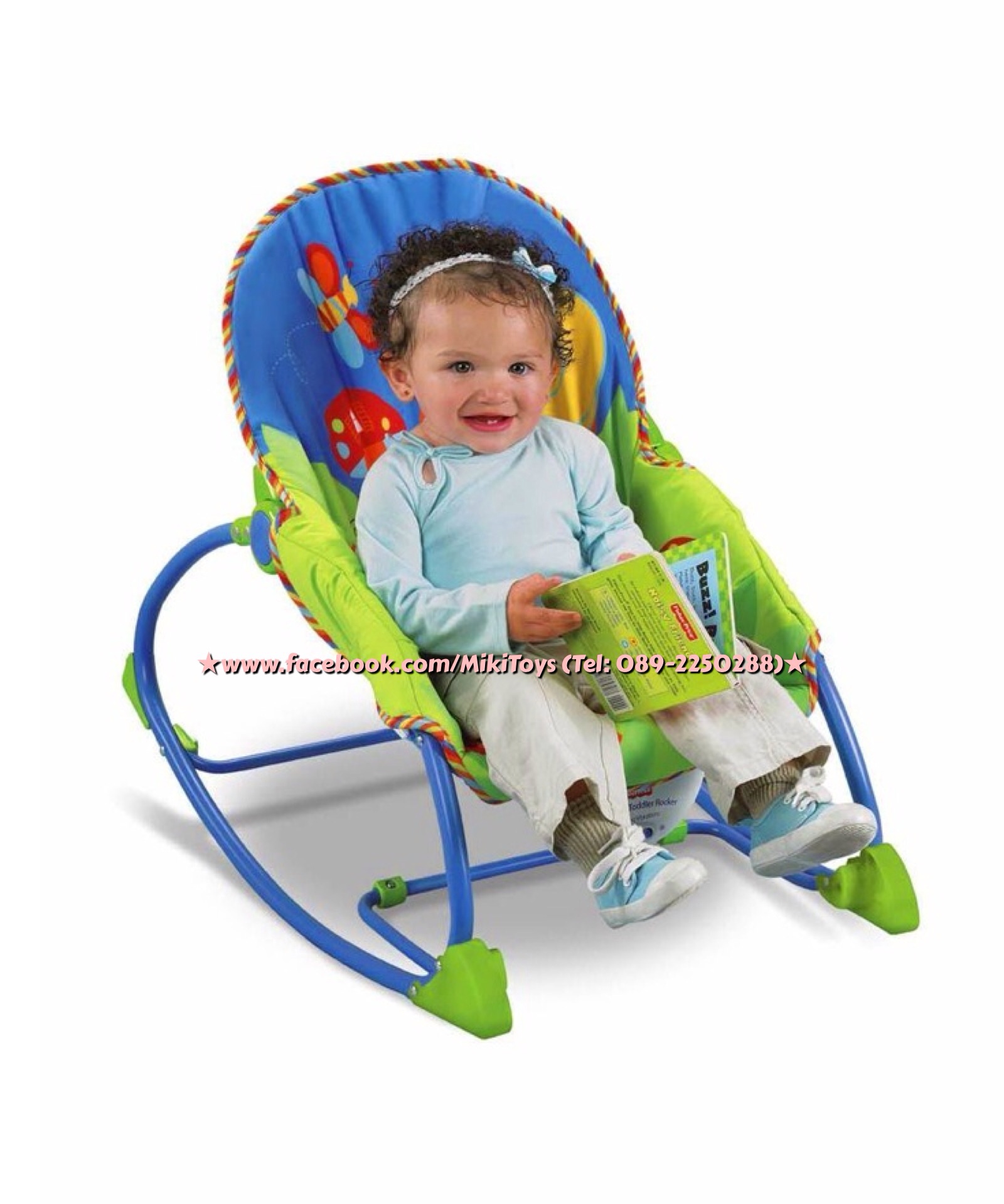เปลโยก/เก้าอี้โยก Fisher-Price Infant To Toddler Rocker, Bug Friends ลายแมลงต่างๆน่ารักค่ะ