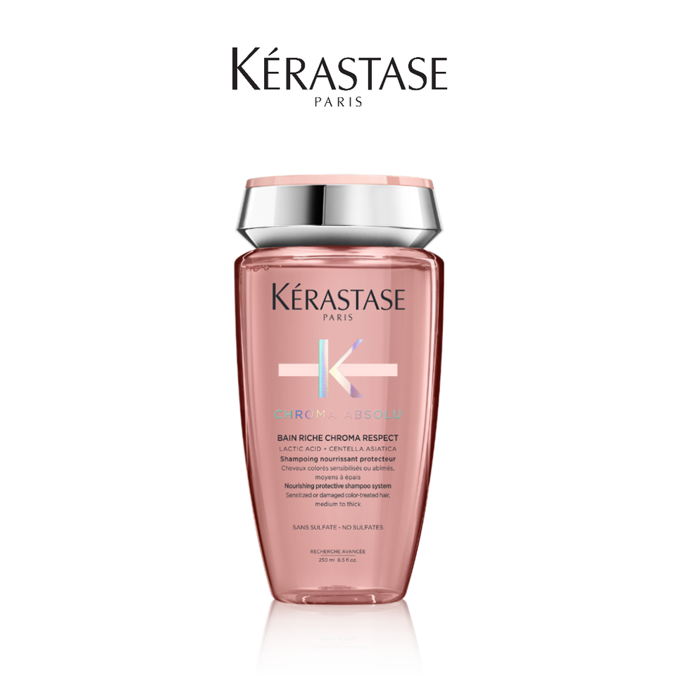 Kerastase Absolu Bain Chroma Respect 250ml เคราสตาส แอปโซลู เบน โครมา เรสเปค แชมพูทำสี สำหรับผมทำสี (เส้นเล็ก) 250ml