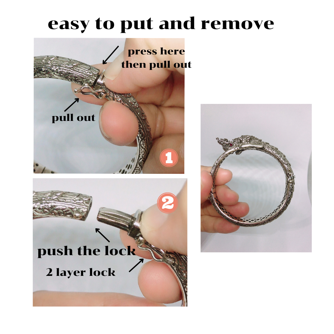 กำไลพญานาค Bangle tsavorite มีพลอย 2แบบ พลอยทับทิม(สีแดง) และ พลอยTsavorite(สีเขียว)