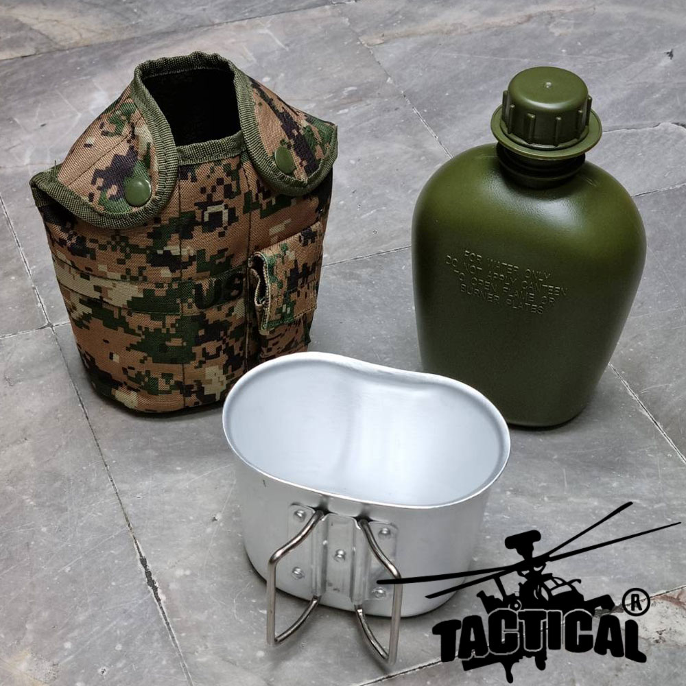 กระติกน้ำพร้อมปลอก มีกระทะ สกรีน US