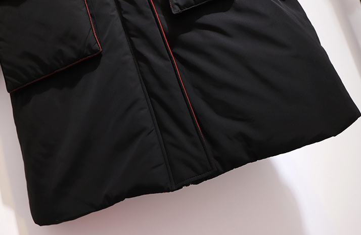 2324-0006 โค้ทกันหนาวบุนวมตัวยาว มีHoodถอดไม่ได้