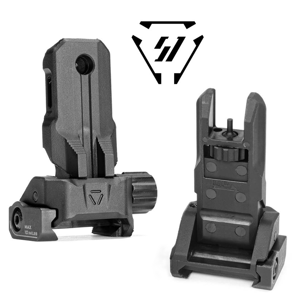 ศูนย์หน้า-หลัง พับได้ ทรง Strike Polymer Backup Sights