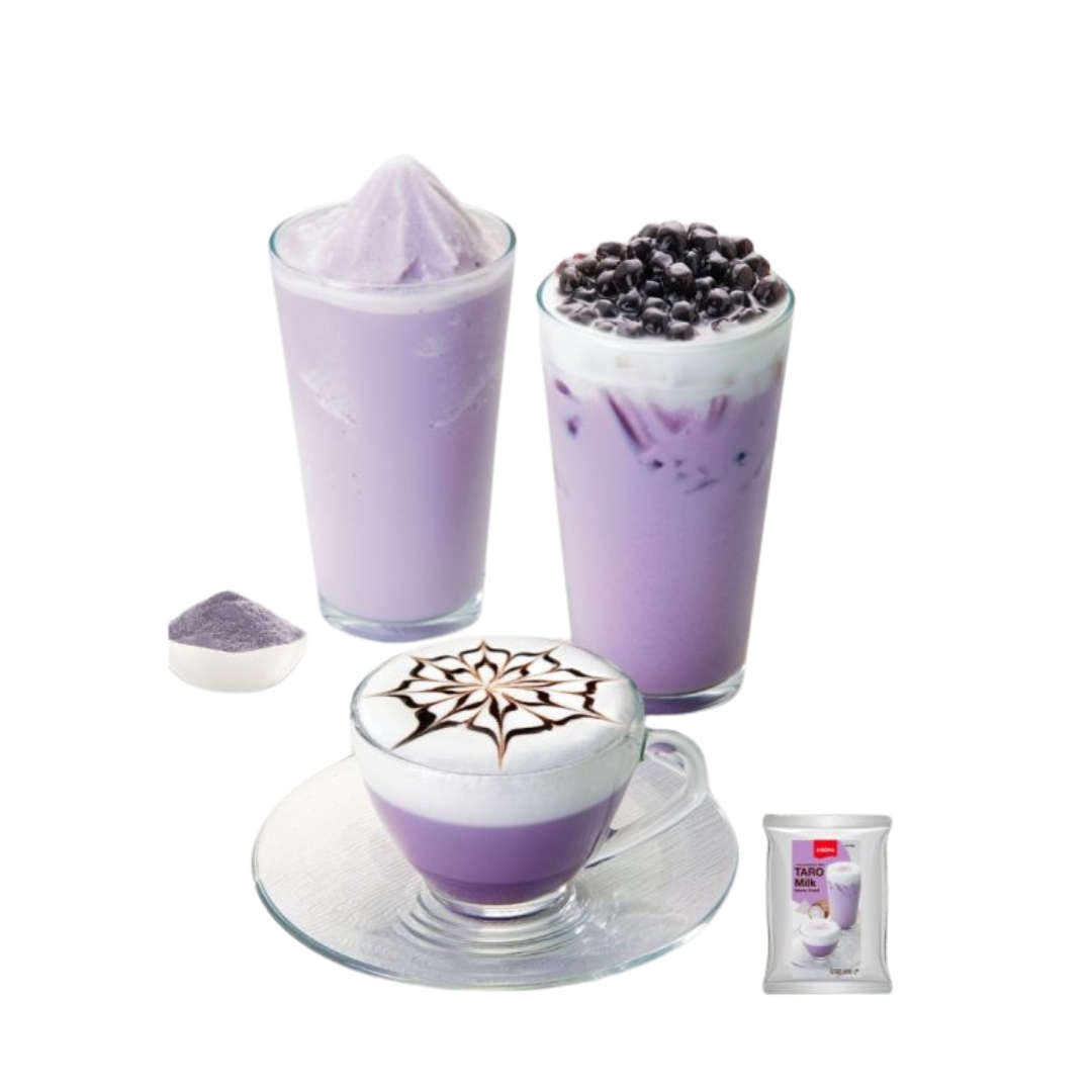 เครื่องดืมชนิดผงปรุงสำเร็จ รสเผือก ผงทาโร่ อโรม่า Taro Milk 500 กรัม ตรา อโรม่า รหัส 0552
