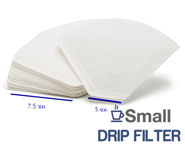 กระดาษกรองกาแฟ 100 แผ่น สีขาว 1-2 เสิร์ฟ 1610-1757