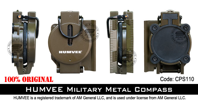 เข็มทิศทหาร Humvee เขียว