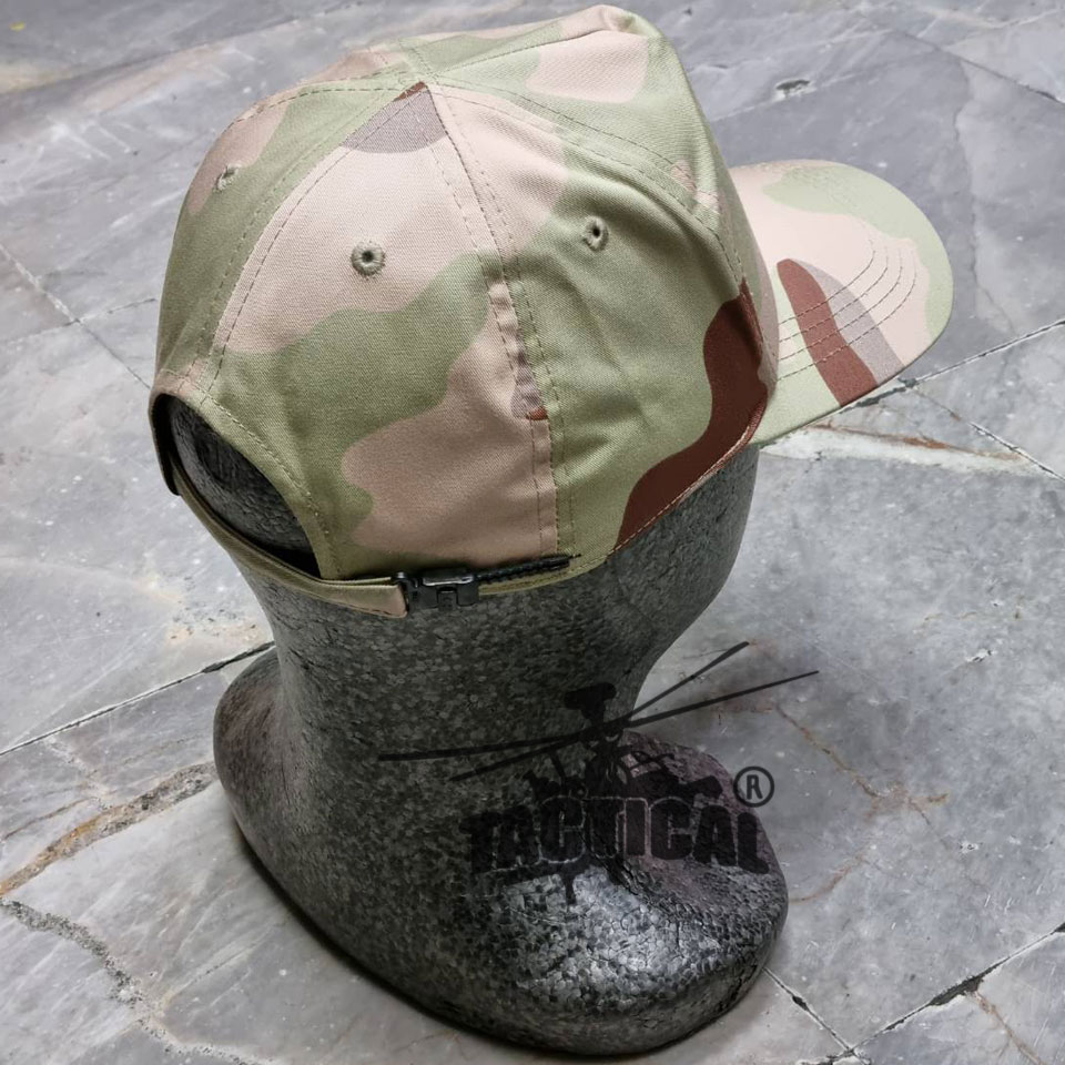 หมวกแก๊ป พรางทราย อส. ซิปหลัง