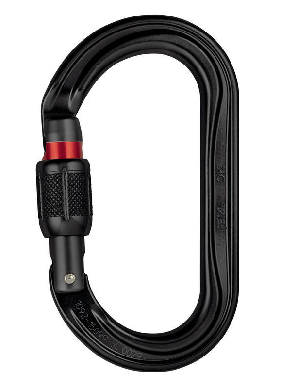 Carabiner (Petzl) OK SCREW-LOCK ดำ