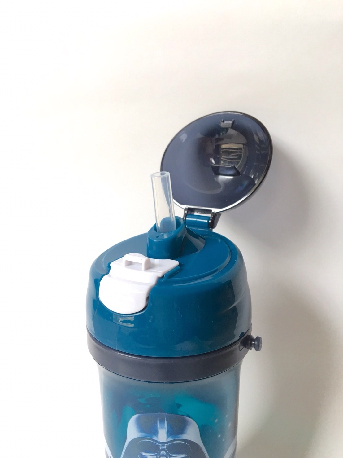 กระติกน้ำ Starwars สตาร์วอร์ ฝาเด้ง สีเทากรมท่า