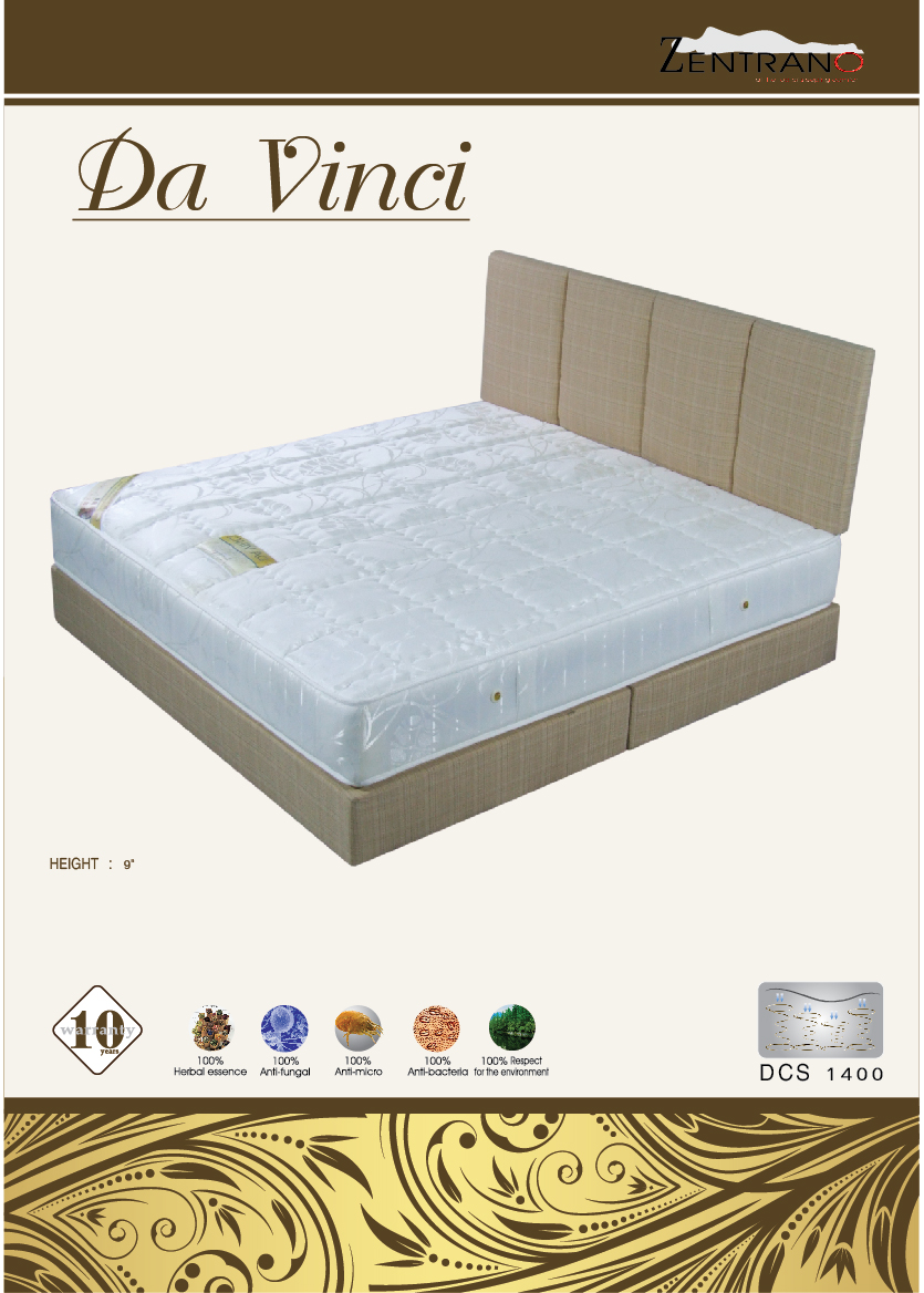 ที่นอนดับเบิ้ลคอยซ์สปริง รุ่น DAVINCI