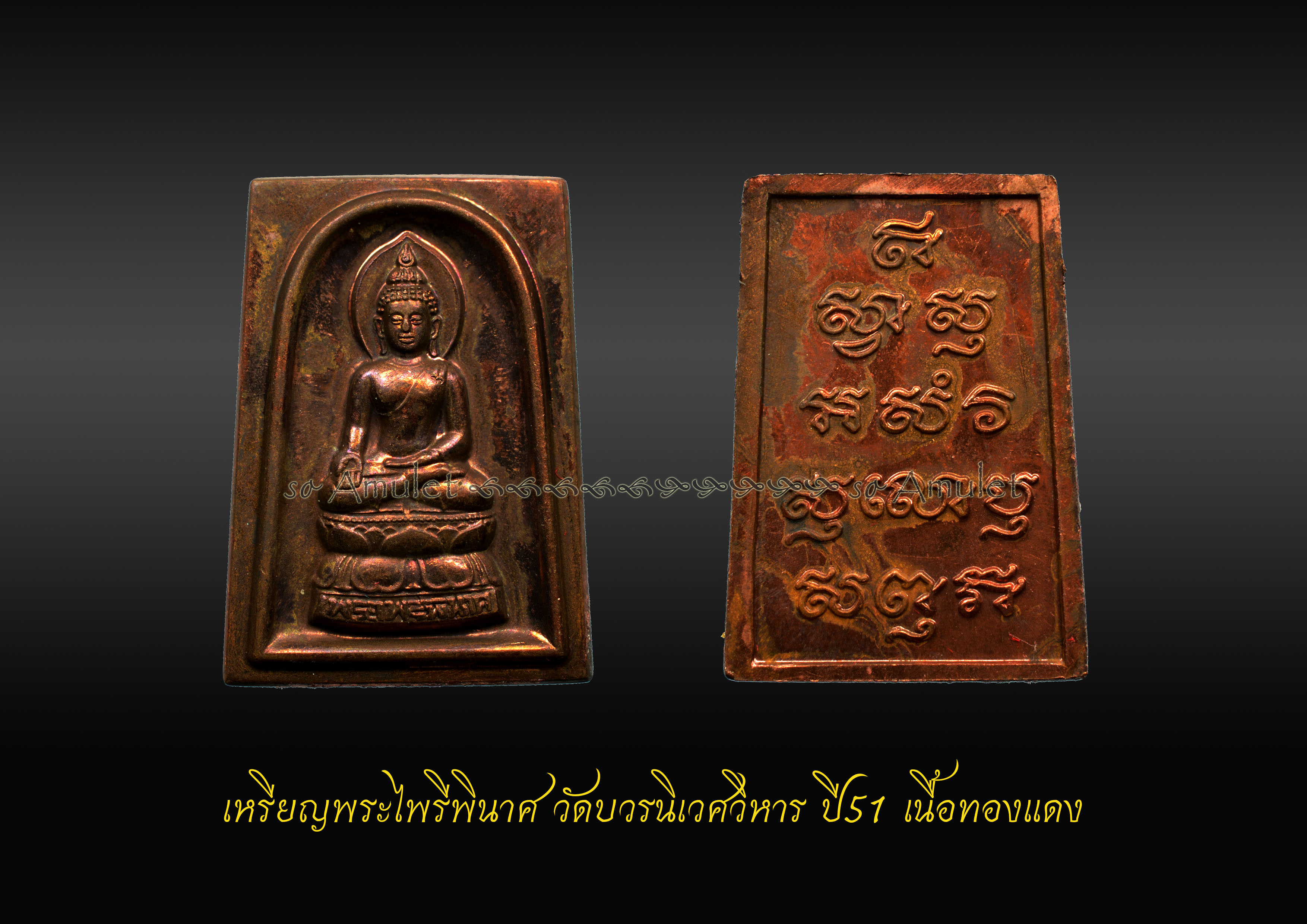 เหรียญพระไพรีพินาศ วัดบวรนิเวศวิหาร ปี51 เนื้อทองแดง