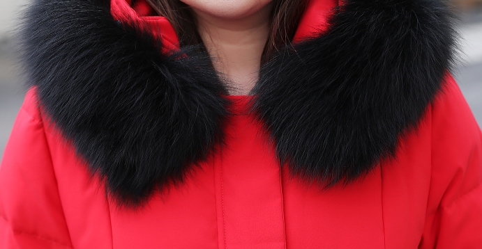 2324-0079 โค้ทยาวไซส์ใหญ่ ขนเป็ด เฟอร์ถอดได้ มีหลายสีนะคะ