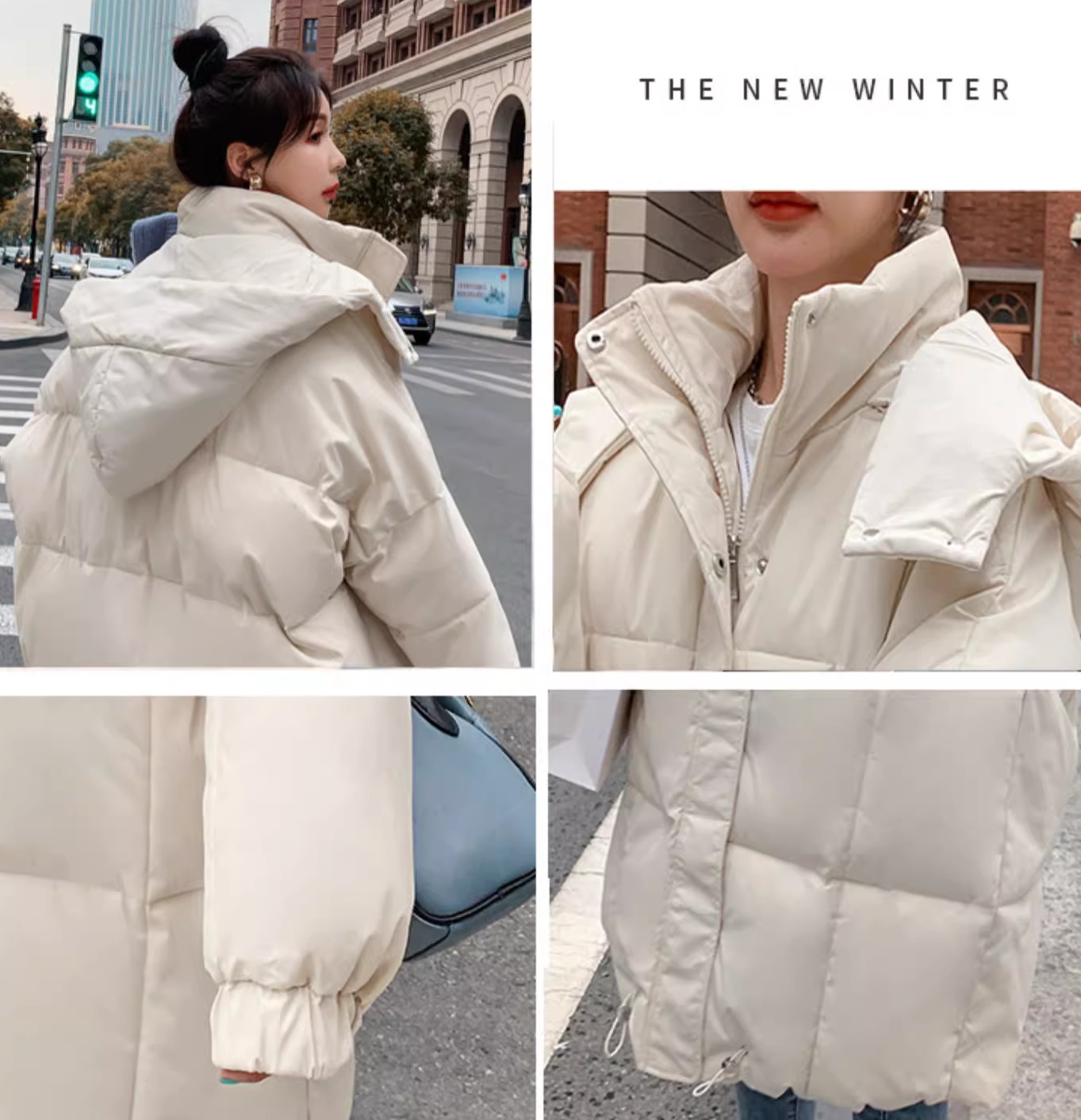 2324-0033 เสื้อแจ๊คเก็ตยาว Oversize เล็กใหญ่ใส่ได้จ้า