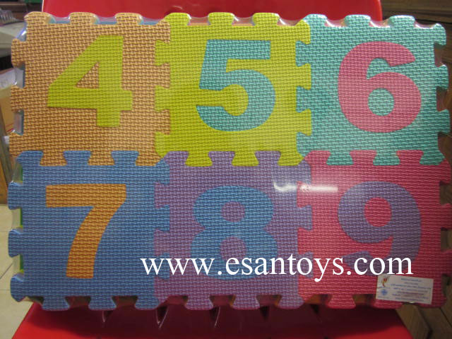 โฟมรองคลานอังกฤษ+ตัวเลข