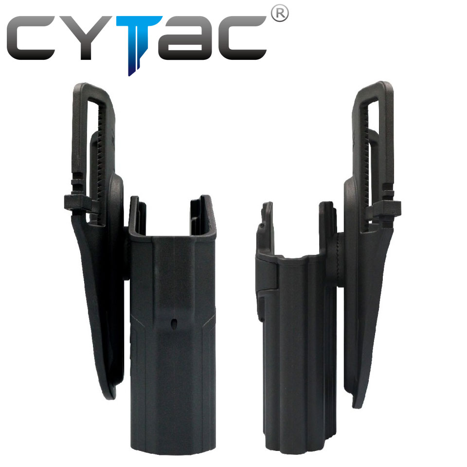 (งานแท้) ซองปืน G17/G19 ติดไฟฉาย + เพลทลดต่ำ + รัดขา ยี่ห้อ Cytac