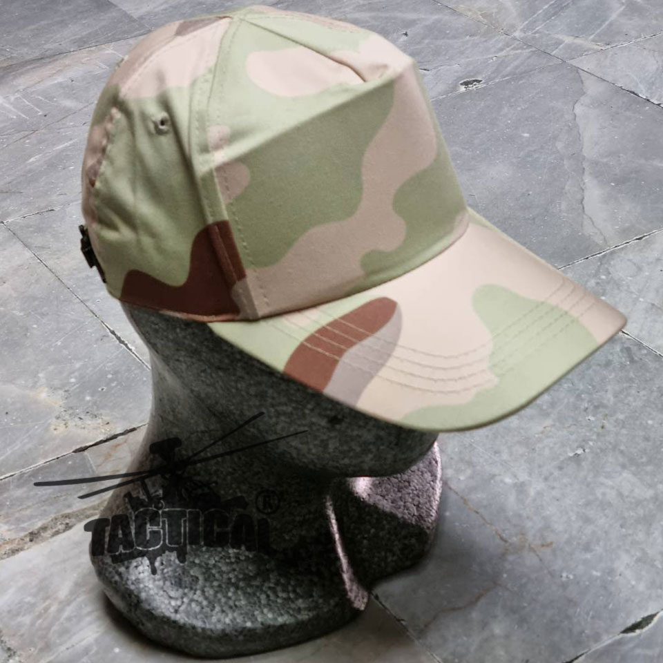 หมวกแก๊ป พรางทราย อส. ซิปหลัง