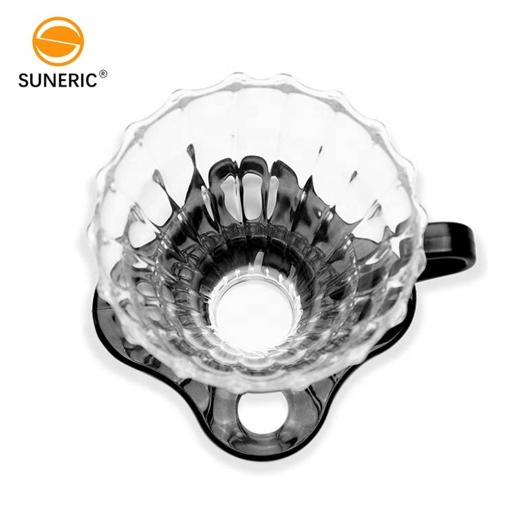 ถ้วยกรองกาแฟ ดริปเปอร์ ทรงกรวย รูเดี่ยว 2-4 ถ้วย รหัส 1743