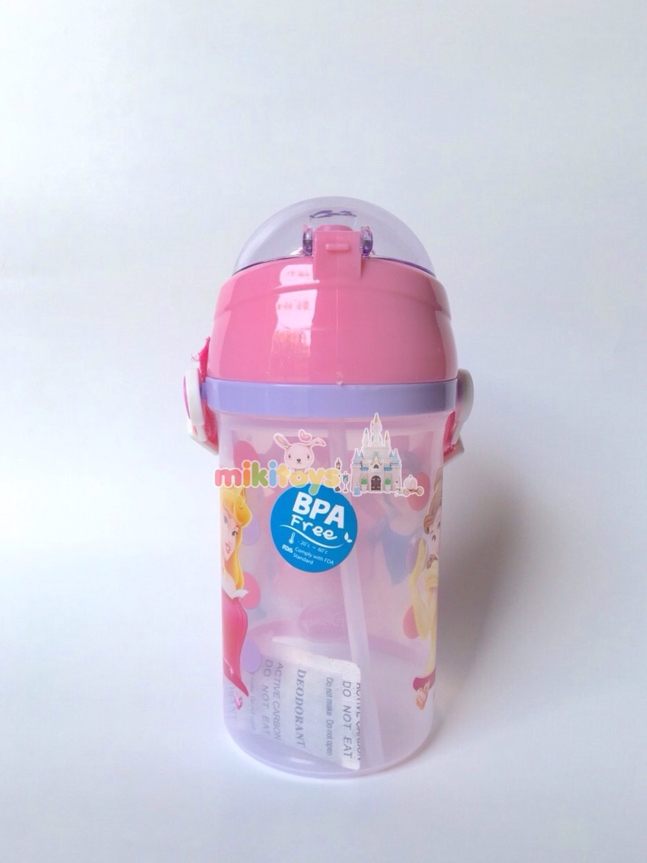 กระติกน้ำ PRINCESS (Belle,Snow white,Ariel)เจ้าหญิงเบลล์,สโนไวท์,เอเรียล PINK สีชมพู