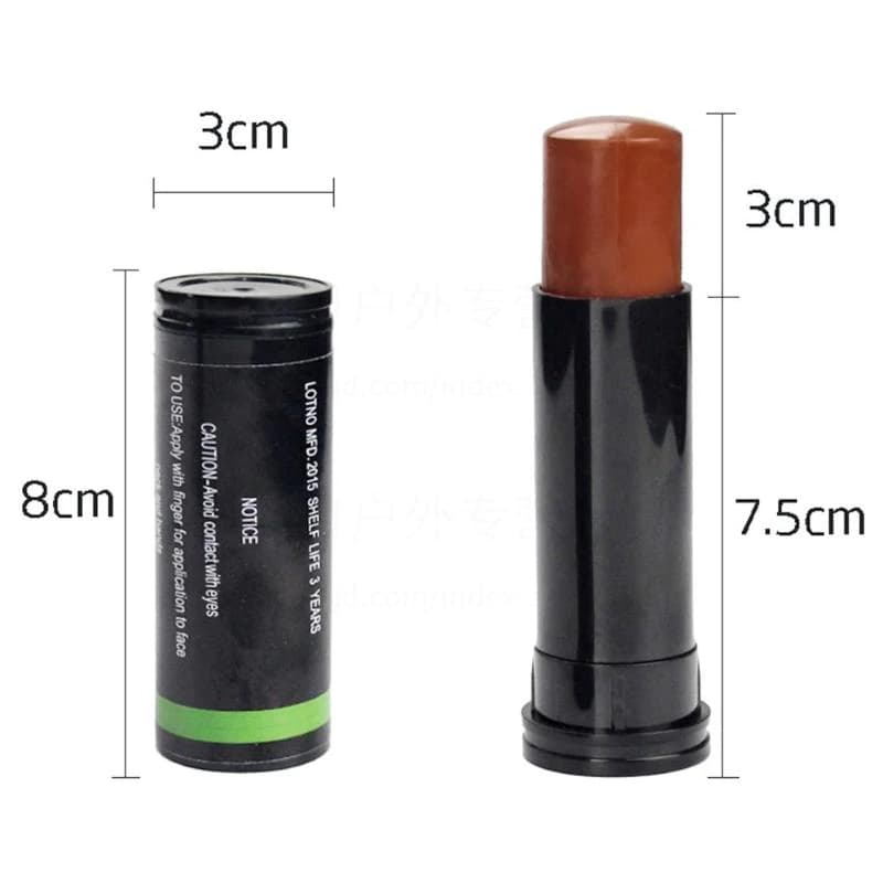 สีพรางหน้าแบบหลอด ได้ 3 สี