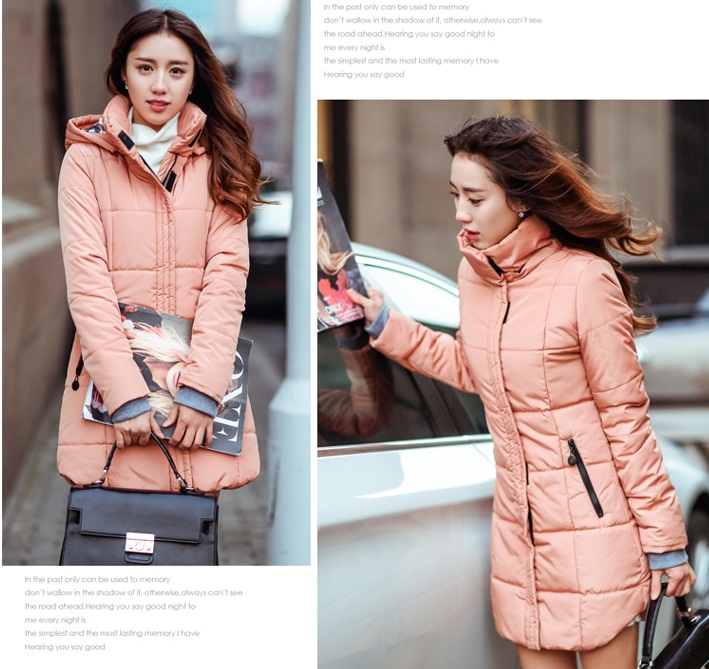 PreOrderคนอ้วน - เสื้อกันหนาวแฟชั่น แจ็คเก็ตบุนวม คอสูง มีHood สี : ดำ / แดง / ม่วง / ชมพู / น้ำเงิน / ส้ม / กุหลาบ / ฟ้า