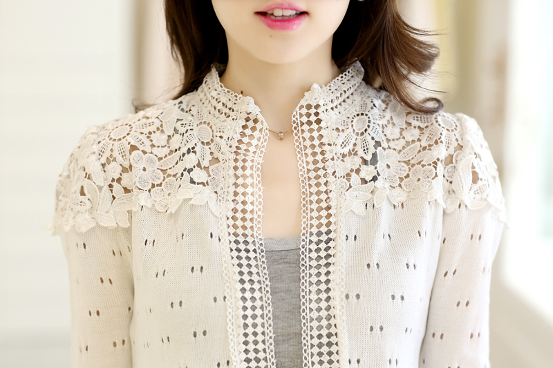 Pre Order - เสื้อคลุมกันหนาวแฟชั่นเกาหลี เสื้อถักเวตเตอร์แขนยาว แบบบาง ดีไซส์สวย