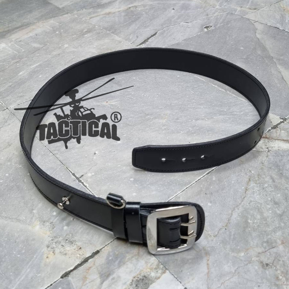 เข็มขัดหนัง ตร. ดำ 2 ด้าน