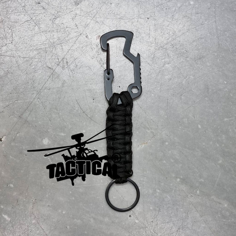 (รวม) พวงกุญแจเชือก Carabiner Tactical Link