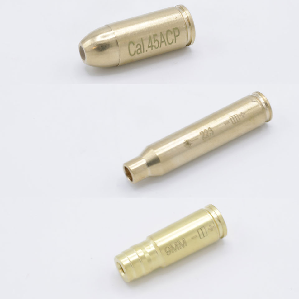 เลเซอร์ตั้งศูนย์ ชนิดใส่ในรังเพลิง (เลเซอร์สีแดง) 9มม./.45/.223 REM/12GA