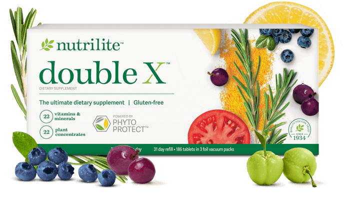 Nutrilie Double X Amway USA สูตรใหม่ PhyoProtect นิวทริไลท์ ดับเบิ้ล เอ็กซ์ ช่วยเสริมวิตามิน เกลือแร่ ผักผลไม้ ที่จำเป็นในแต่ละวัน