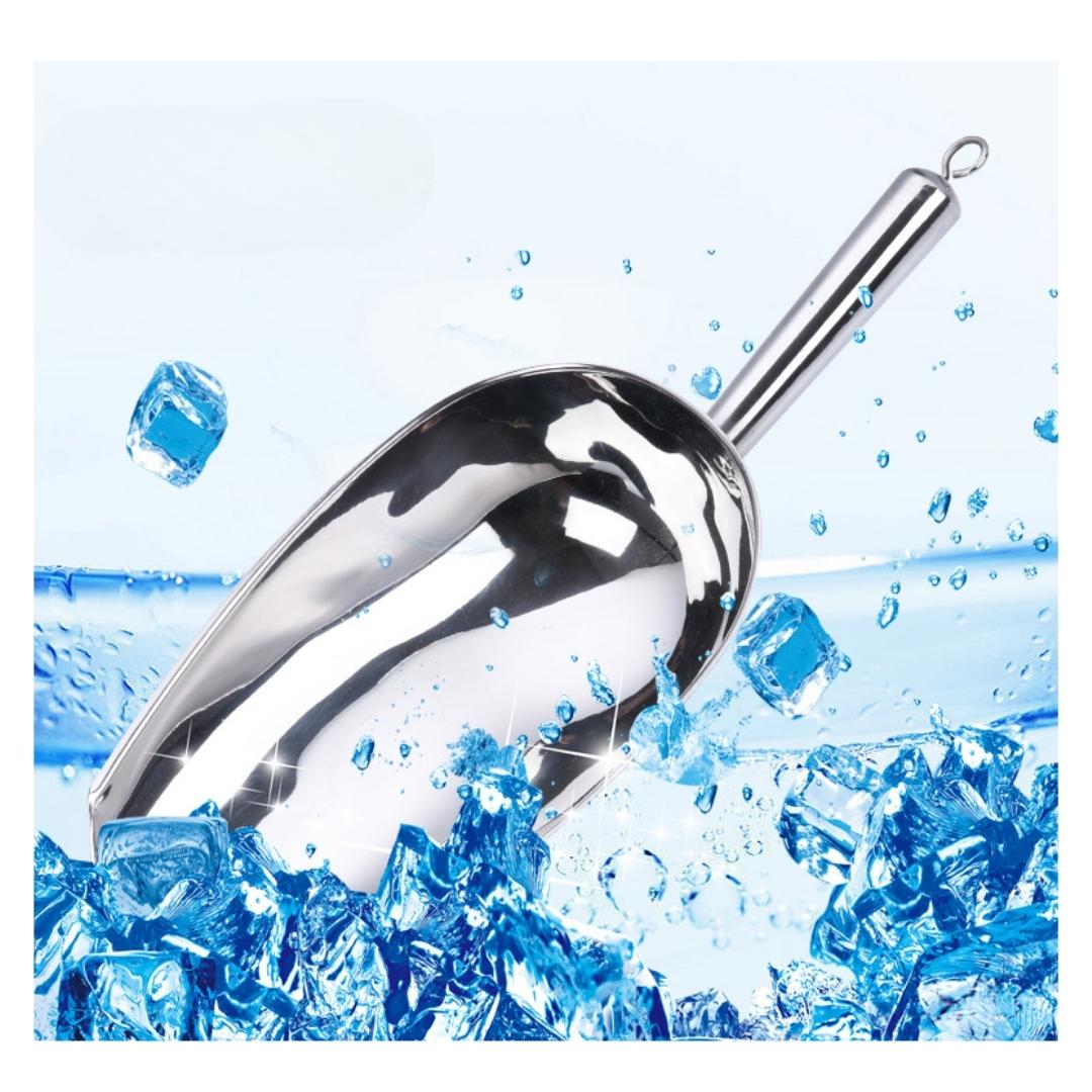 กรวยตักน้ำแข็ง กรวยตักวัตถุดิบ ที่ตักน้ำแข็งสแตนเลส 12 นิ้ว 30 CM รหัส 1613