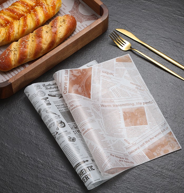 กระดาษไขรอง-ห่ออาหาร ขนาด 28x38 ซม. แพ็ค 50-100 ชิ้น