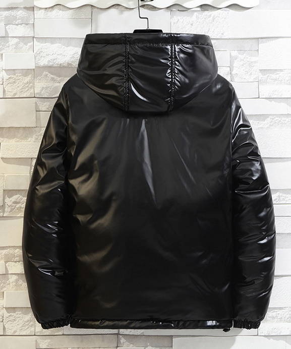 COM-001 เสื้อกันหนาวผู้ชาย บุนุ่น มีHoodถอดไม่ได้ สีเงิน / ดำ / ดำลายเส้น / ดำลายตัวอักษร