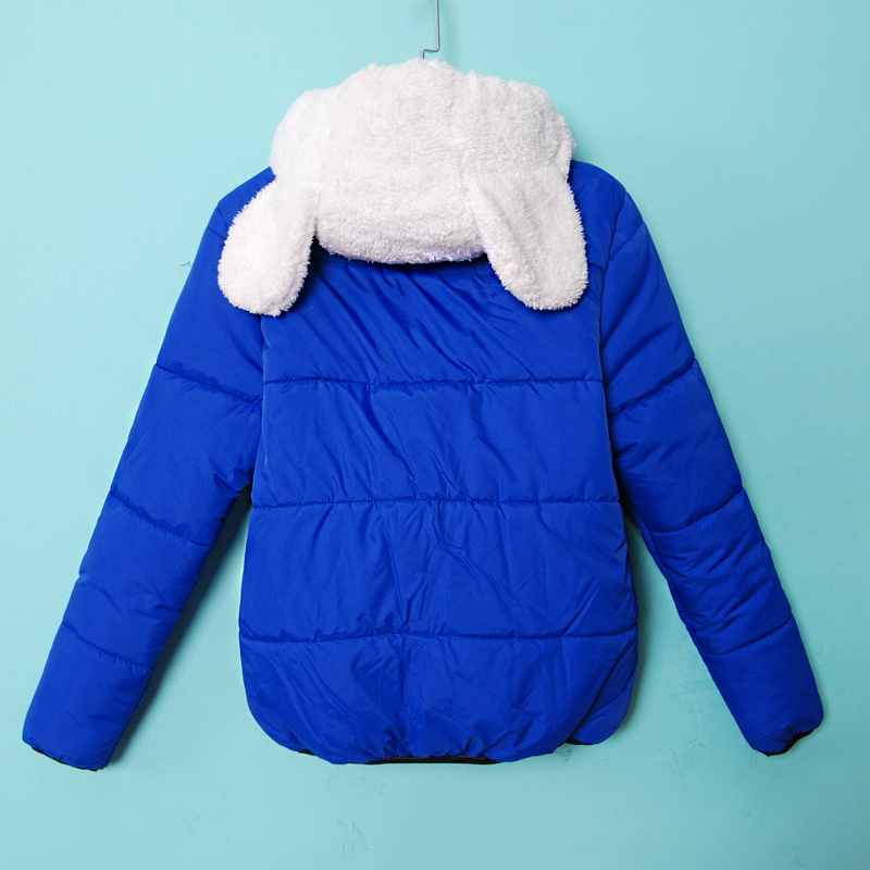 PreOrderคนอ้วน - เสื้อแจ๊คเก็ตกันหนาวแฟชั่น ไซส์ใหญ่ คนอ้วน มีผ้าบุลายข้างใน Hoodมีหูน่ารัก กันหิมะได้ สี : เขียว / น้ำเงิน / ส้ม / ฟ้า