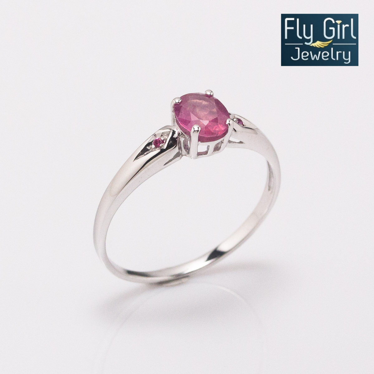 แหวนเงินแท้ พลอยทับทิมแท้(ราศีกรกฎ)