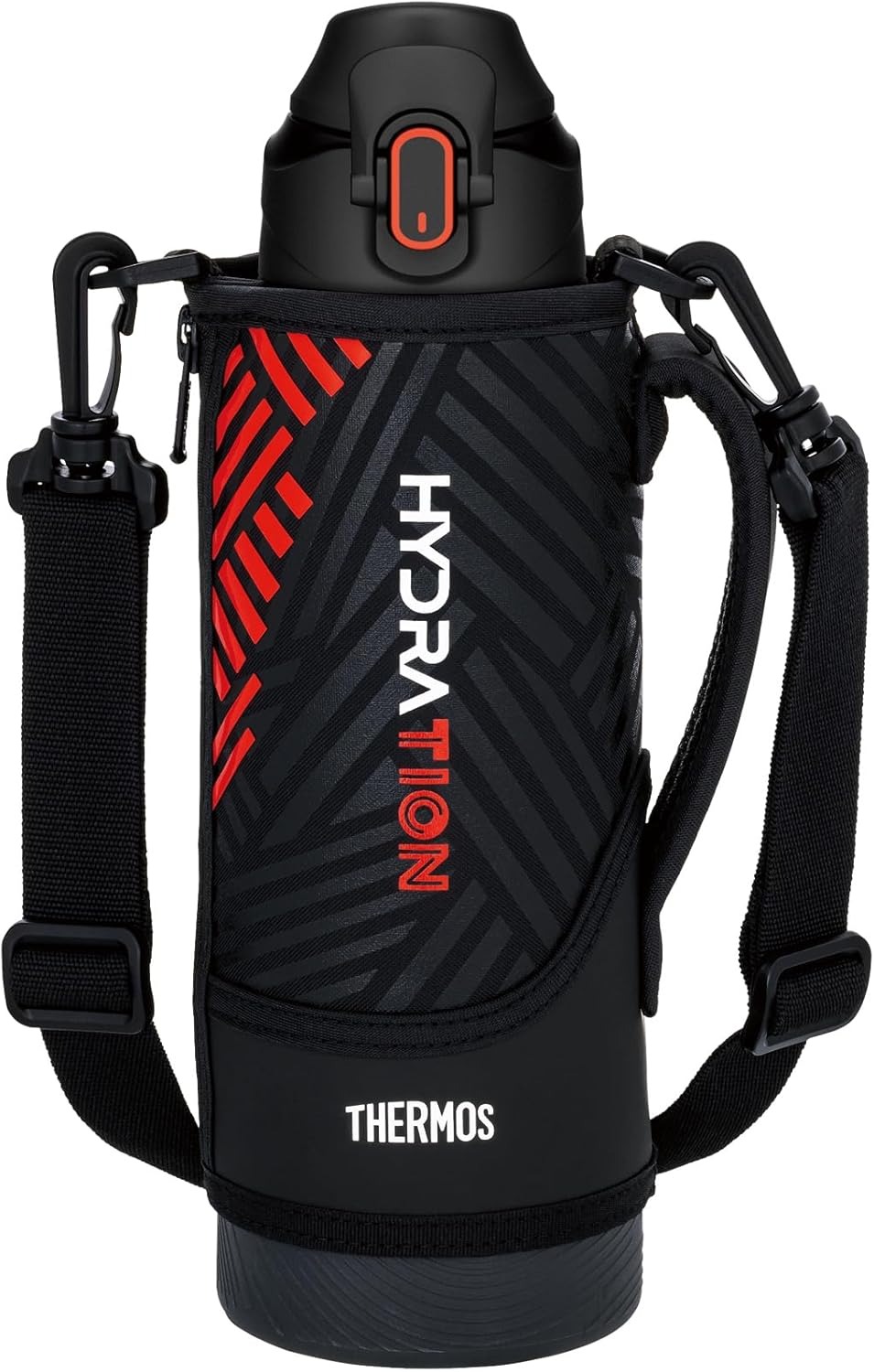 Thermos 1000ml FJS-1000F Hydration Cold Only สี Black Orange (BKOR) เทอร์มอสกระติกน้ำกีฬาฉนวนสุญญากาศ เก็บความเย็นอย่างเดียว ขนาด 1 ลิตร