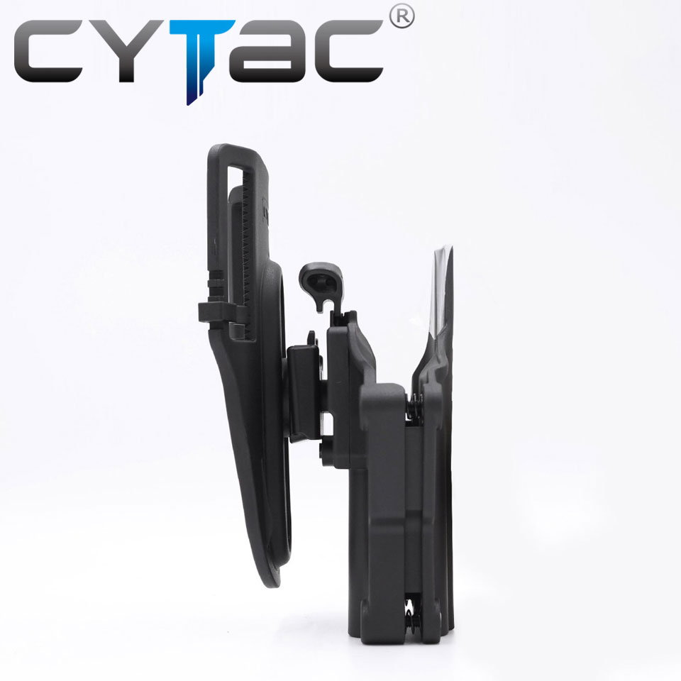 (งานแท้) ซองปืน Mega-Fit (นิ้วโป้ง) + เพลทลดต่ำ + รัดขา ยี่ห้อ Cytac