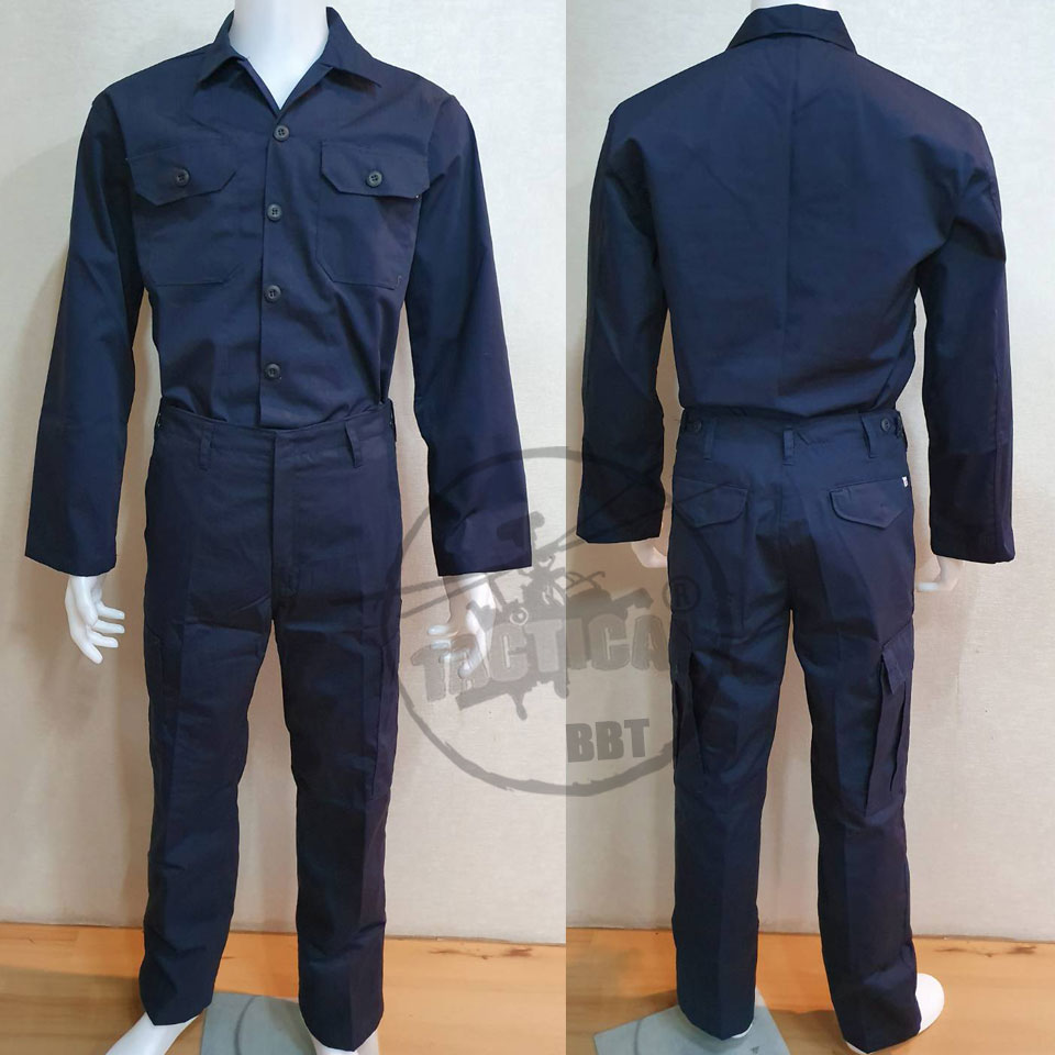 ชุดฝึก ชุดฟาติก 6 กระเป๋า เสียบในกางเกง - กรมท่า