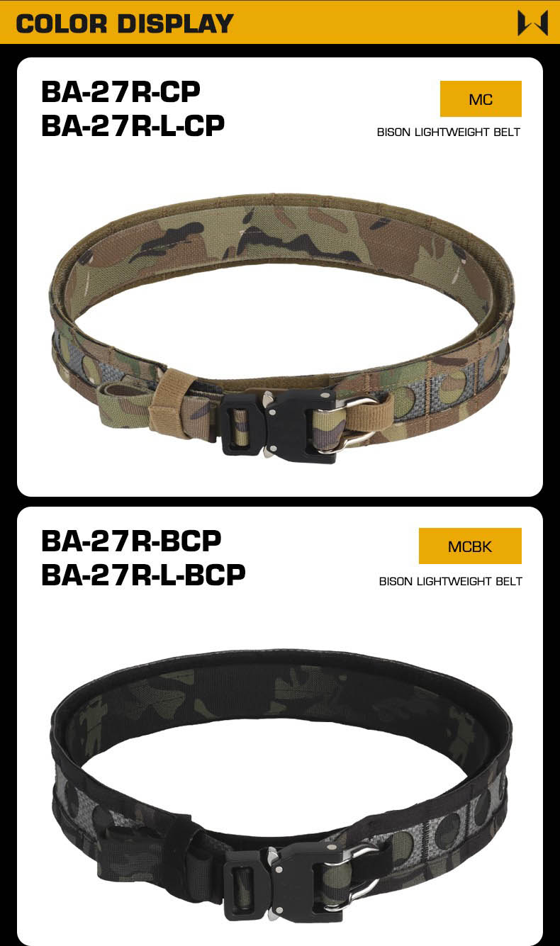 เข็มขัด Tactical 2 ชั้น ทรง Bison