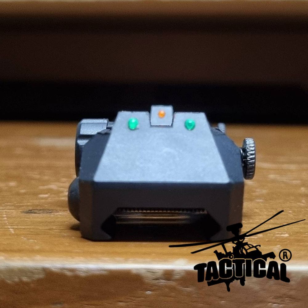 ศูนย์หน้า-หลังพับได้ พลาสติก ยี่ห้อ MGPCQB รุ่น Armor Gen 2 เรืองแสง