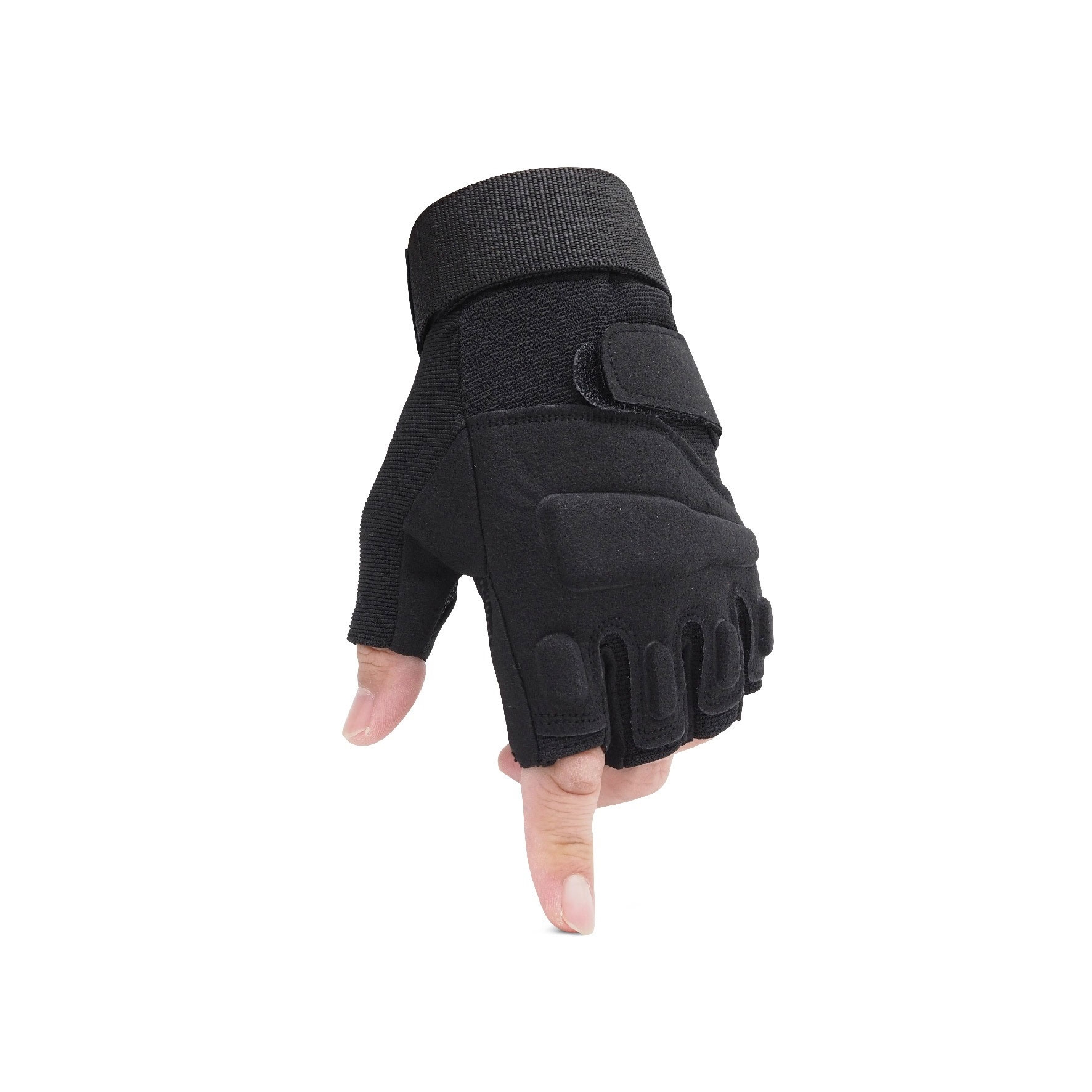 ถุงมือครึ่งนิ้ว ทรง Blackhawk