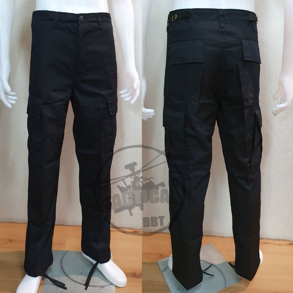 กางเกงเวส SWAT ผ้ากำมะดิน มี 2 สี ดำ กรมท่า