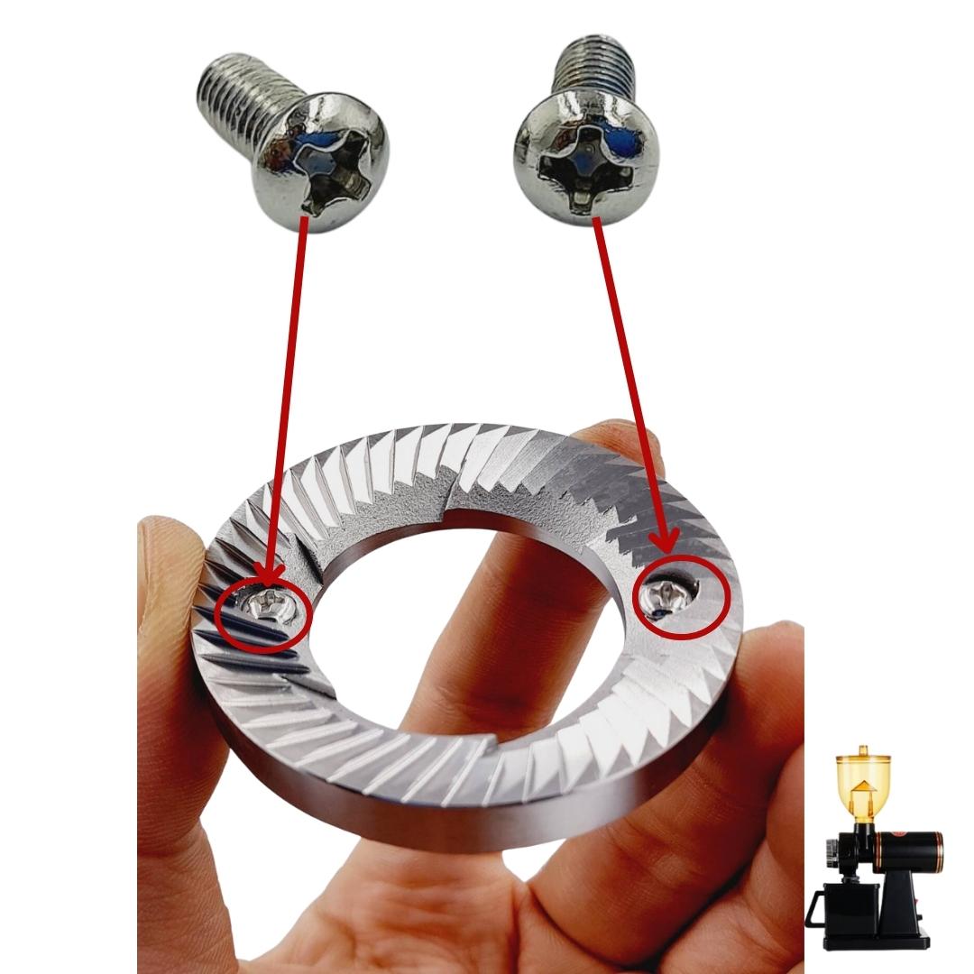 อะไหล่น็อตตัวผู้ขันล็อคฟันบด ใช้กับฟันบดรหัส 2389 ของเครื่องบดกาแฟ 600n รหัสสินค้า 2549 (ขายเป็นคู่)