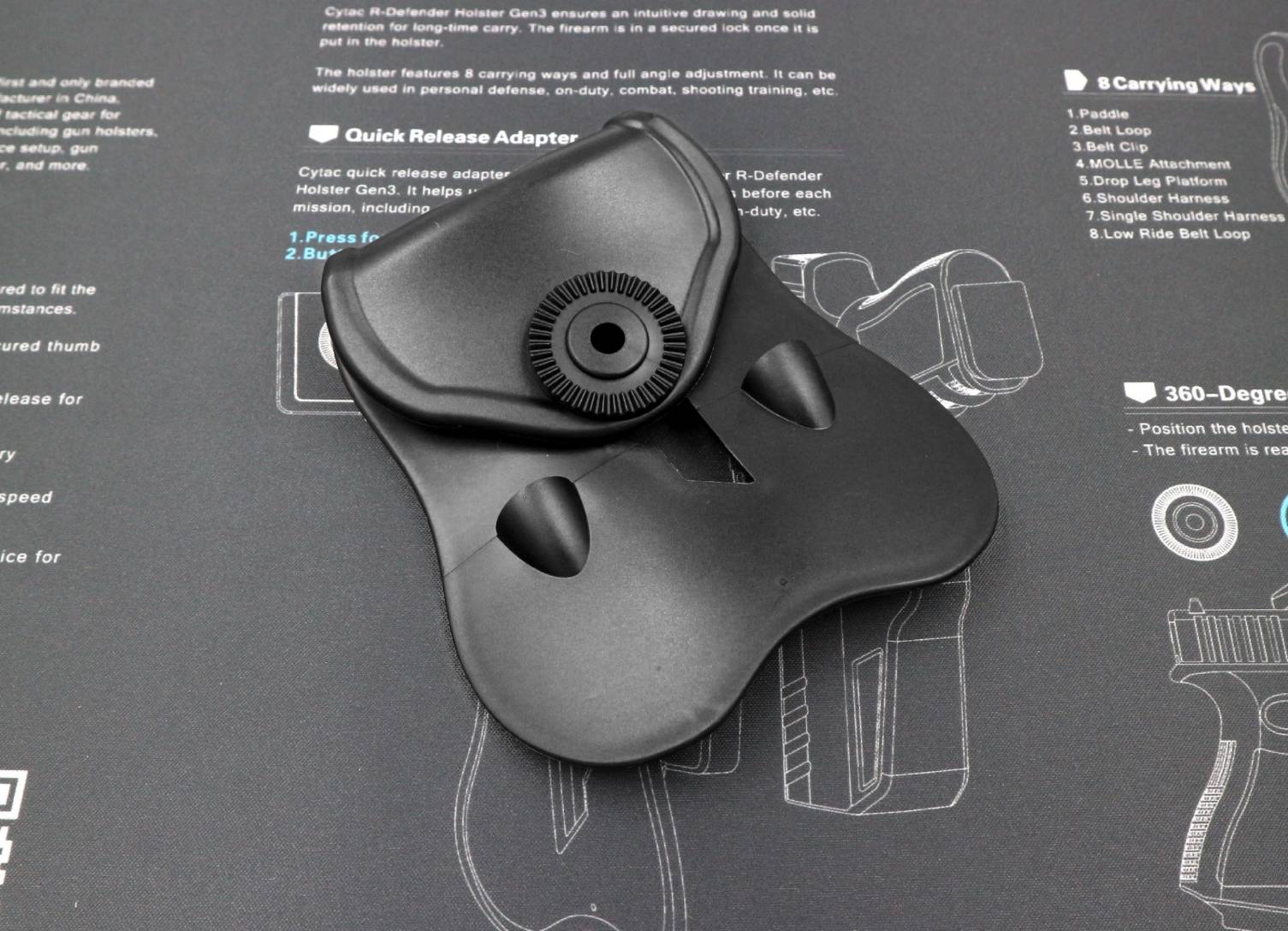 เพลทเหน็บเข็มขัด ยี่ห้อ Cytac ติดกับซองปืน อื่นๆ