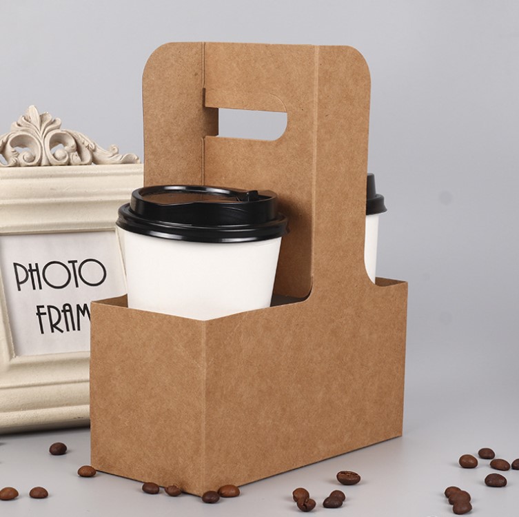 กล่องใส่แก้วกาแฟ-เครื่องดื่ม แพ็ค 50/100 ชิ้น