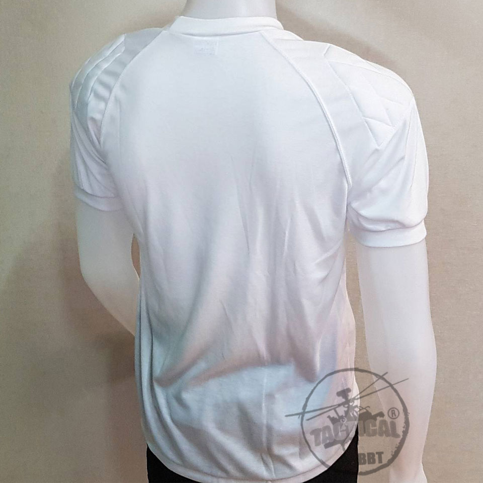 เสื้อยืดบุไหล่สั้น คอกลม ผ้า TC