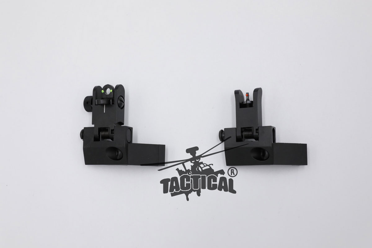 ศูนย์หน้า-หลังเฉียง พับได้แบบโลหะ รุ่นศูนย์เล็งเรืองแสง