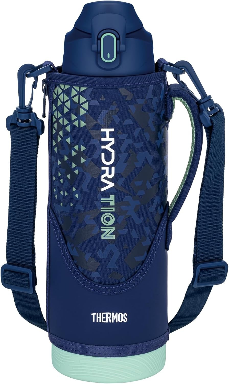 Thermos 1500ml FJS Series สี Navy Mint(NVMT) เทอร์มอสกระติกน้ำกีฬาฉนวนสุญญากาศ เก็บความเย็นอย่างเดียว ขนาด 1.5 ลิตร