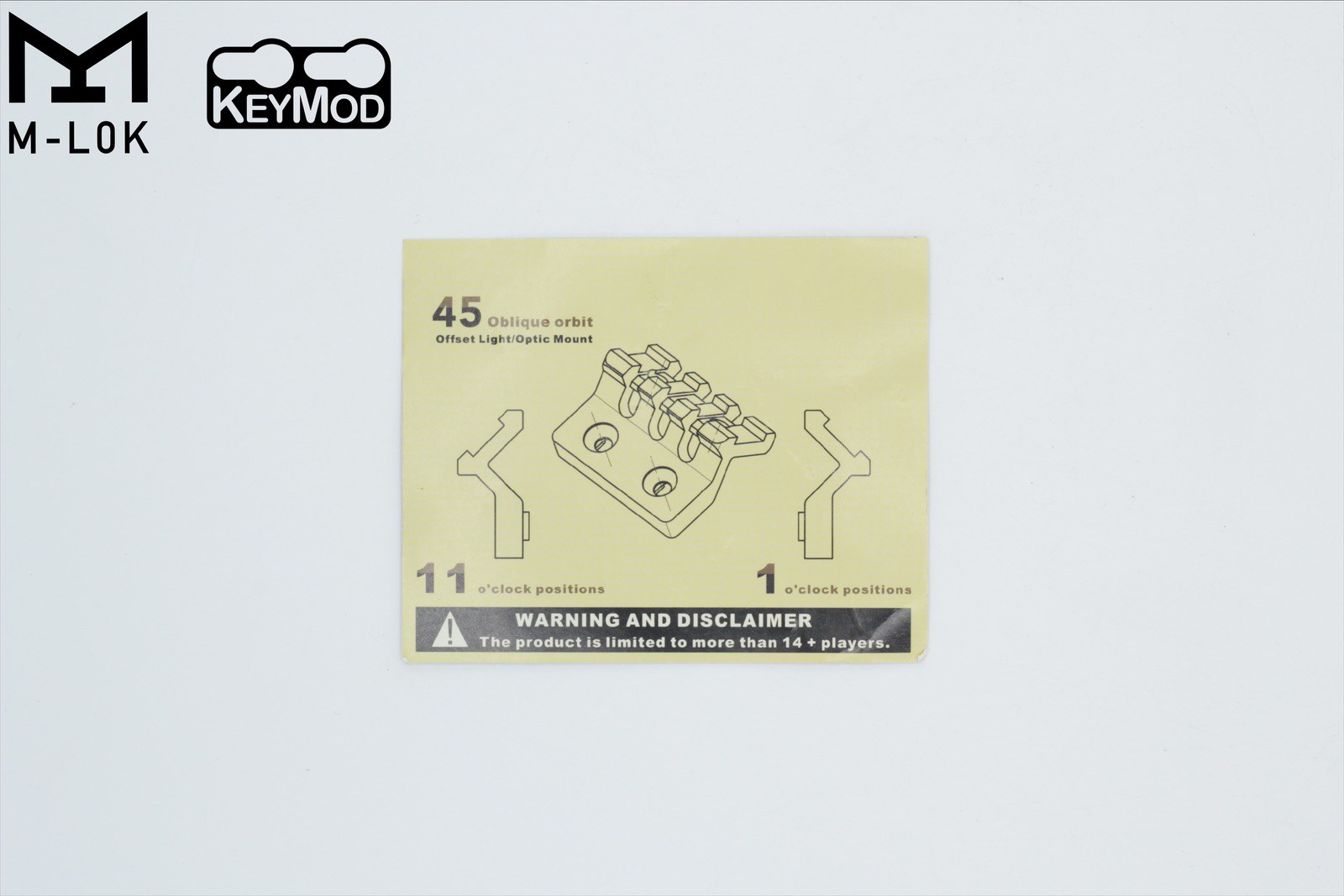 รางเฉียง ระบบ M-Lok & KeyMod ยี่ห้อ MGPCQB